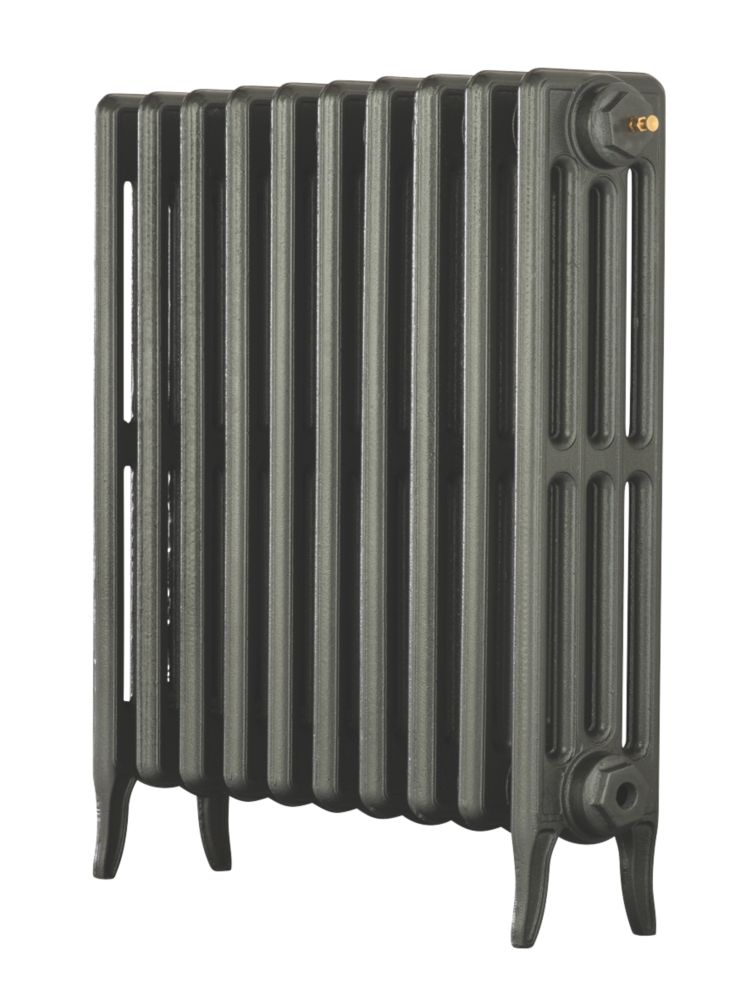 Image of Arroll Neo-Classic 4-Column Cast Iron Radiator 660mm x 634mm Cast Grey 2661BTU 