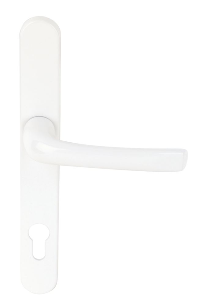 Image of Mila ProLinea Type B Lever Door Handles Pair White 