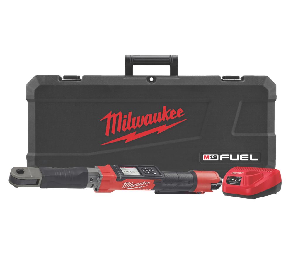 Image of Milwaukee M12 ONEFTR38-201C FUEL 12V 1 x 2.0Ah Li-Ion RedLithium Brushless Cordless ONE-KEY 3/8" Digital Torque Wrench 
