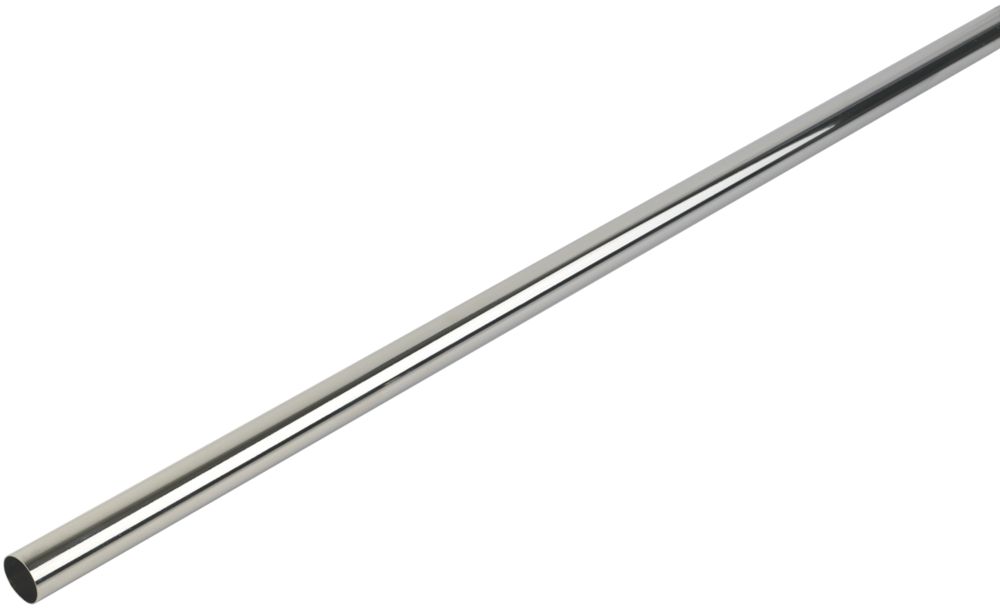 Image of Smith & Locke Round Wardrobe Rail Polished Chrome 1219mm x 19mm 