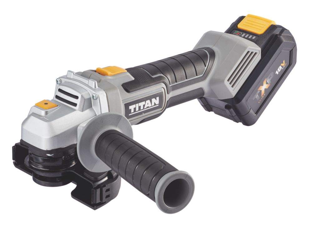 Image of Titan TTI894GRD 18V 1 x 5.0Ah Li-Ion TXP 4 1/2" Cordless Angle Grinder 