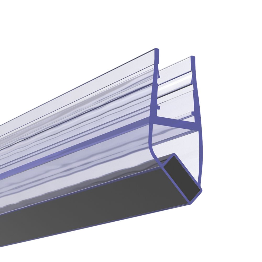 Image of Aqualux Replacement Shower Enclosure Magnetic Seal Silver 6mm x 2000mm 