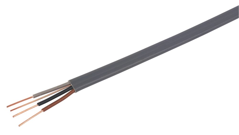 Image of Prysmian 6243YH Grey 1.5mmÂ² 3-Core & Earth Cable 100m Drum 