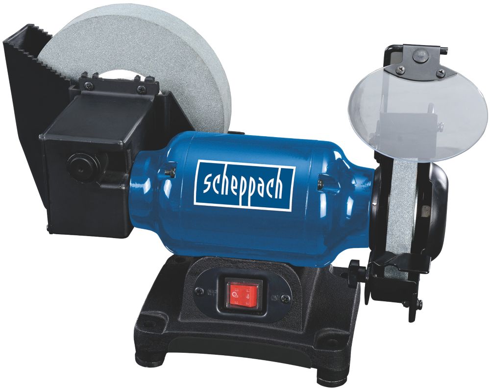 Image of Scheppach BG200W 150/200mm Brushless Electric Wet & Dry Bench Grinder 230V 