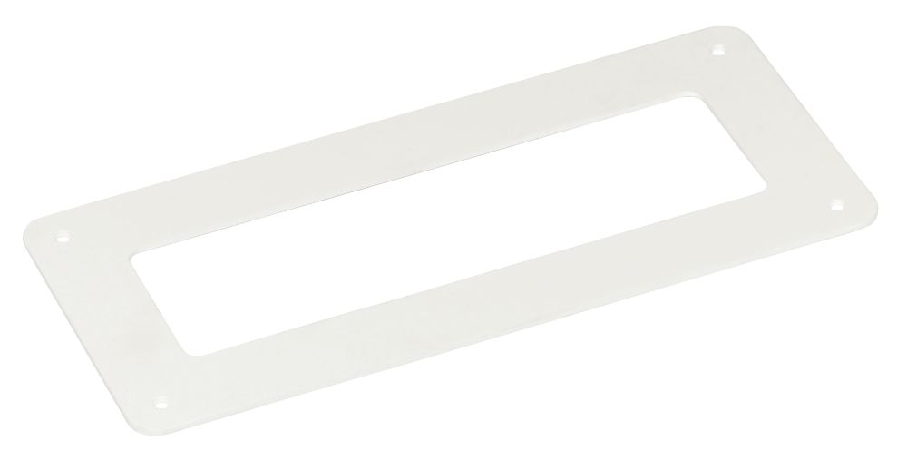 Image of Manrose Rectangular Wall Plate White 120mm 