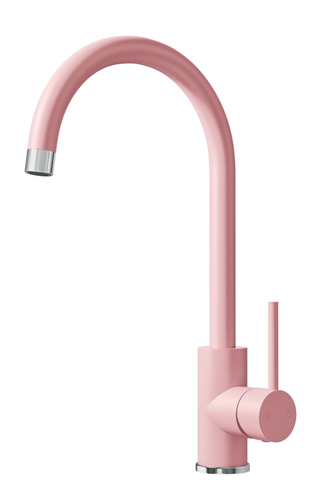 Image of ETAL Sorrento Single Lever Kitchen Mixer Tap Matt Pink 