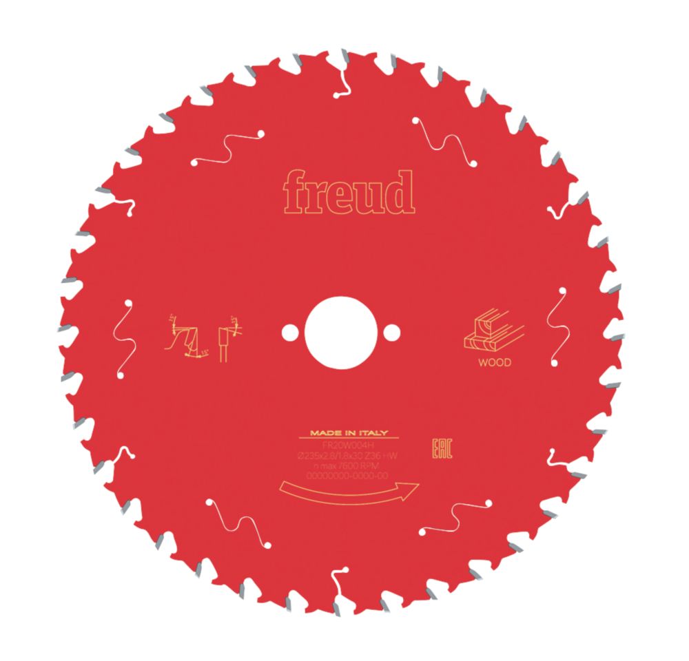 Image of Freud Wood Circular Saw Blade 235mm x 30mm 36T 