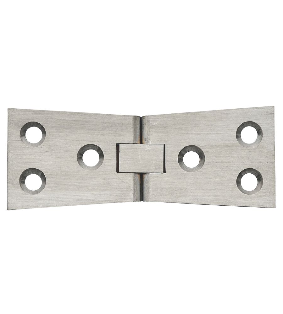 Image of Satin Chrome Counter Flap Hinges 38mm x 102mm 2 Pack 