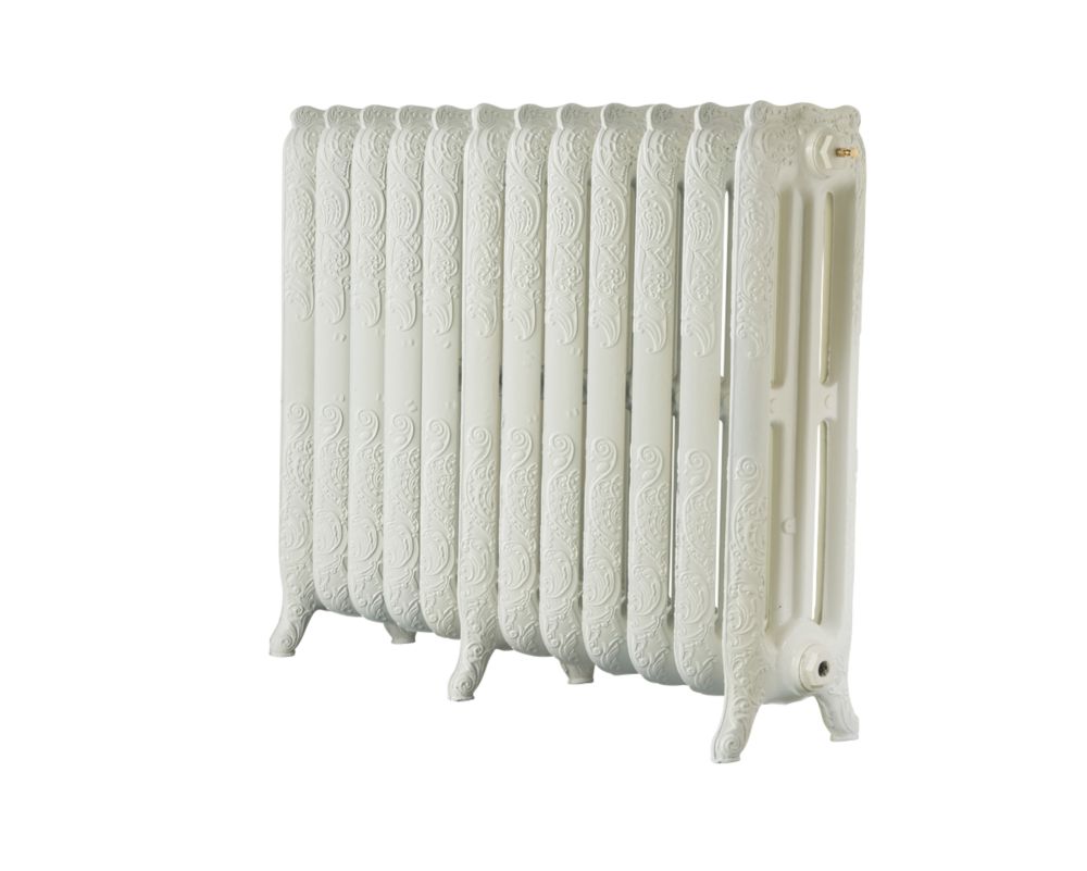 Image of Arroll Montmartre 3-Column Cast Iron Radiator 760mm x 994mm Cream 5896BTU 