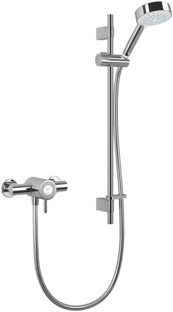 Image of Mira Element EV Rear-Fed Exposed Chrome Thermostatic Mixer Shower 
