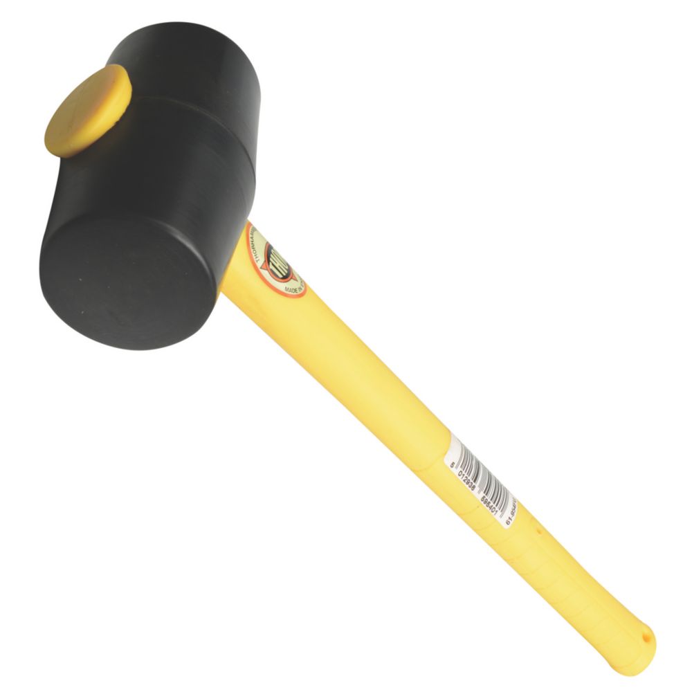 Image of Thor 954FG Black Rubber Mallet 1 3/4lb 