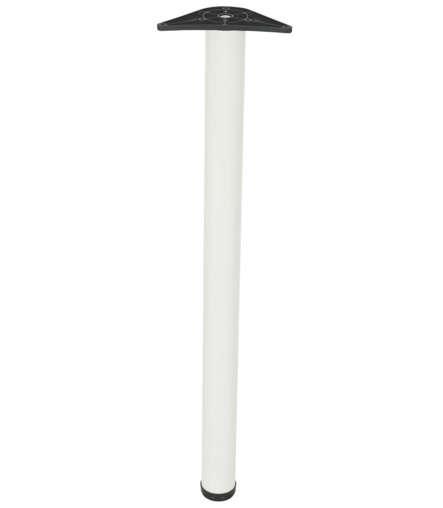 Image of Rothley Worktop Leg Matt White 870-895mm 