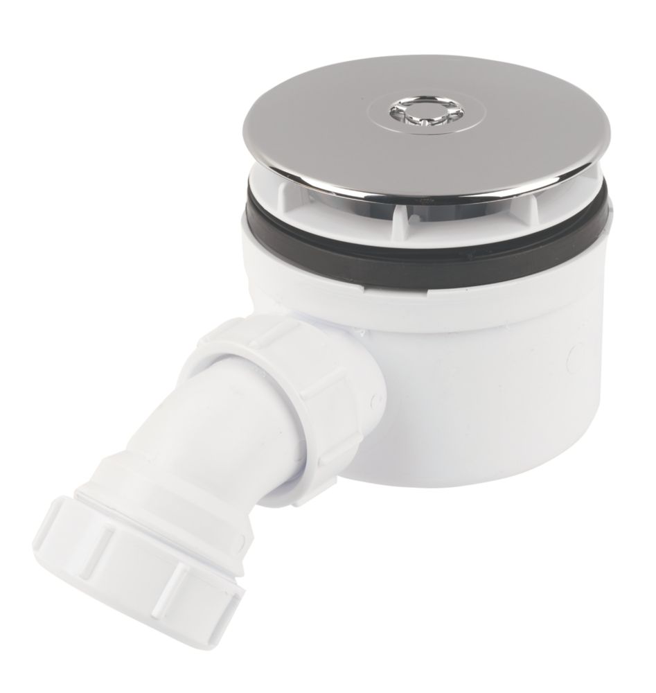 Image of McAlpine Shower Trap Chrome Effect 90mm 