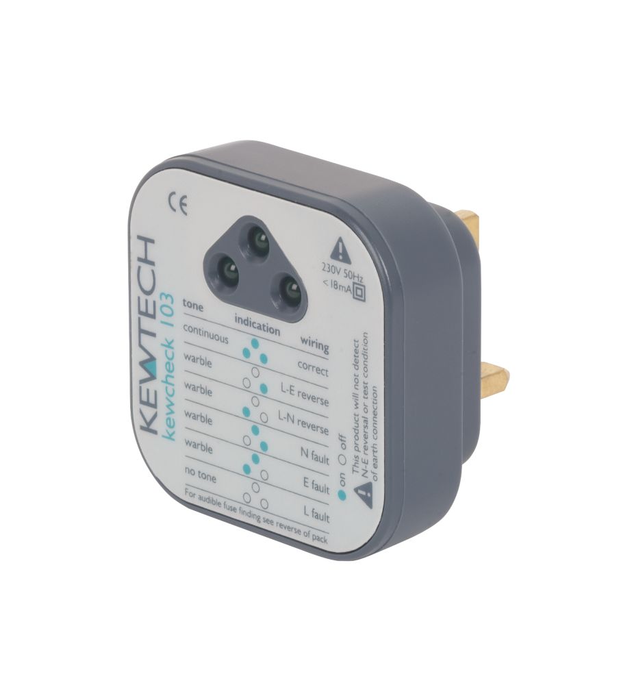 Image of Kewtech Kewcheck 103 13A Socket Tester 230V AC 