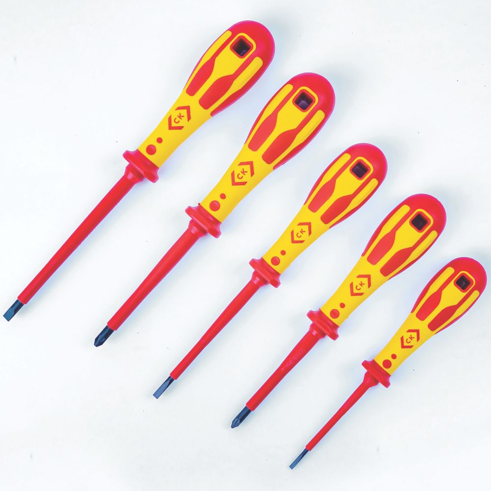 Image of C.K Dextro Mixed VDE Screwdriver Set 5 Pieces 