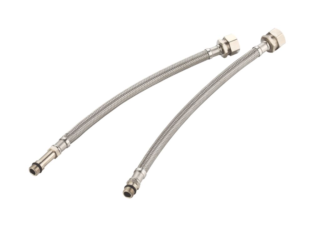 Image of Flexible Tap Tails 10mm x 15mm x 300mm 2 Pack 