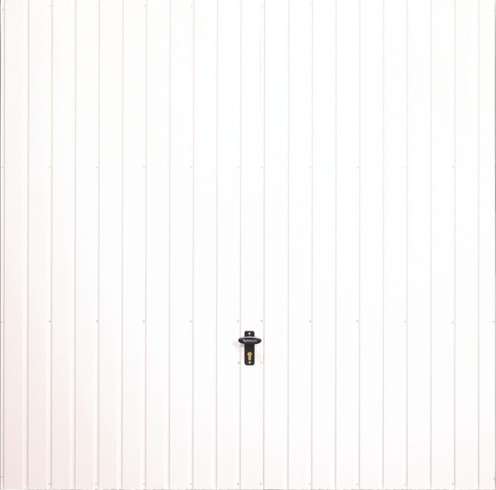 Image of Gliderol Vertical 7' x 6' 6" Non-Insulated Frameless Steel Up & Over Garage Door White 