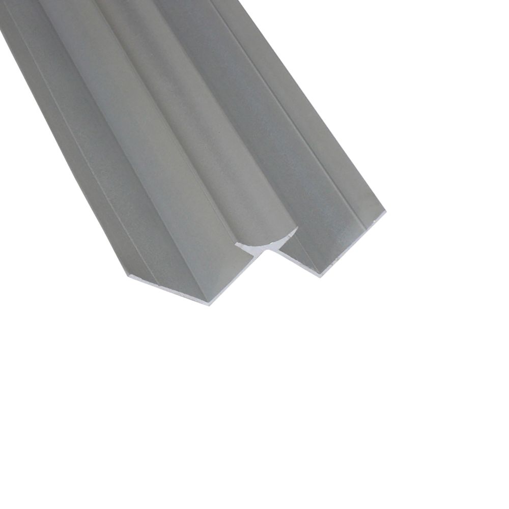 Image of Splashwall Internal Corner Matt Silver 2420mm x 11mm 