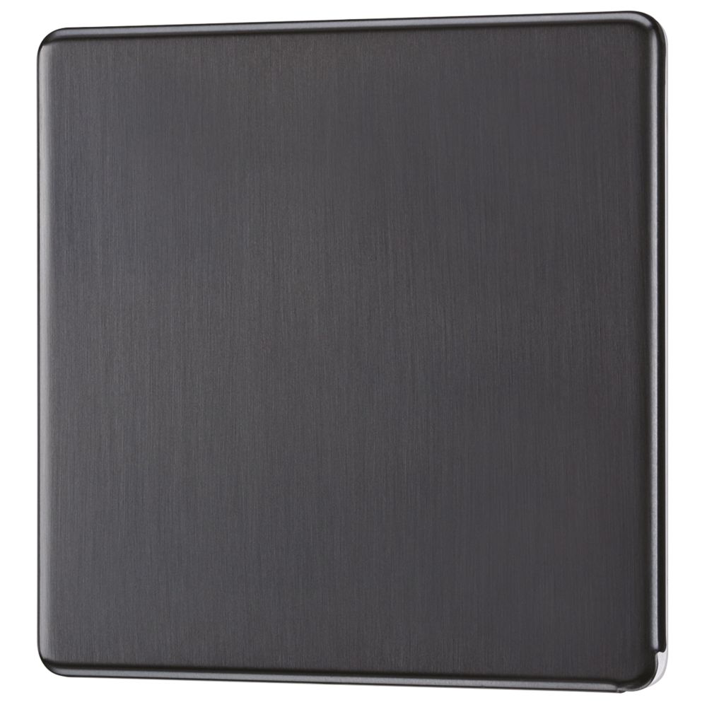 Image of LAP 1-Gang Blanking Plate Slate Grey 