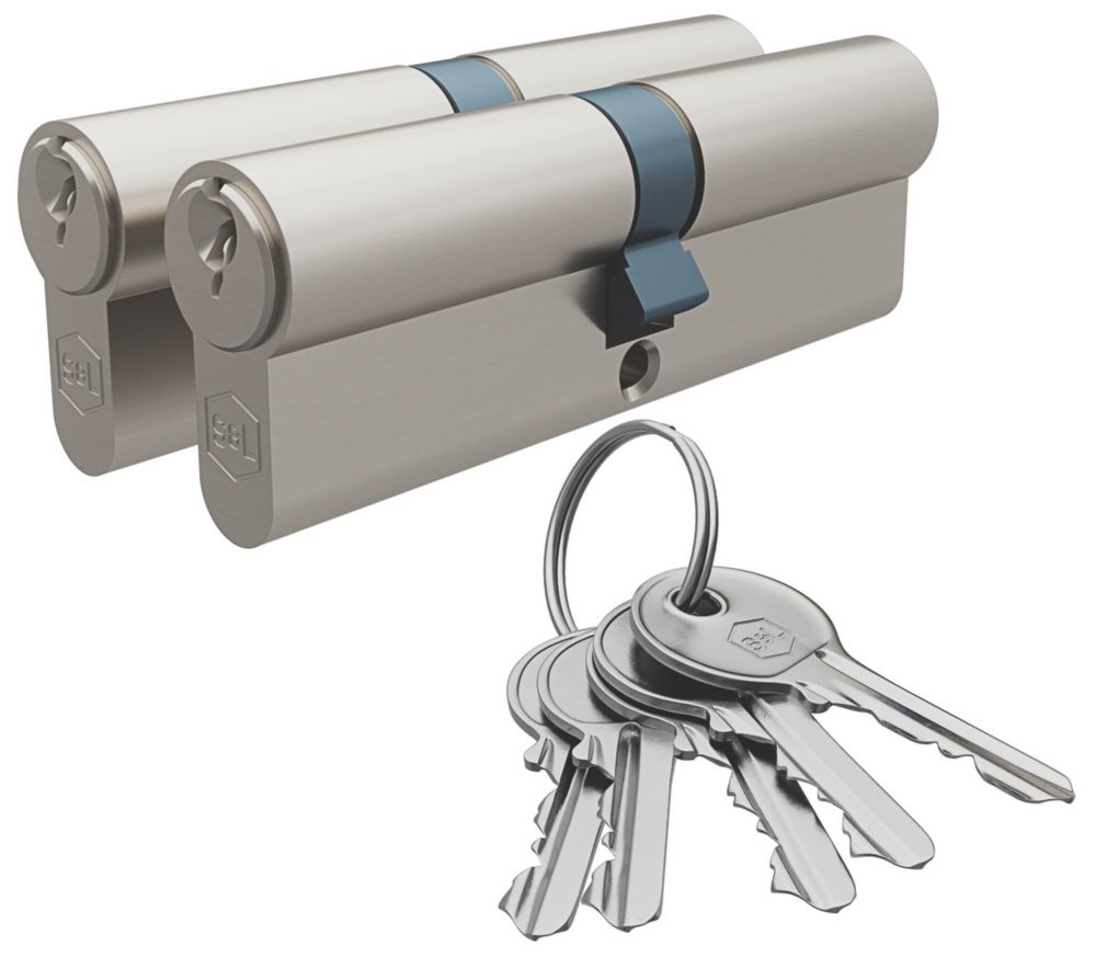 Image of Smith & Locke Fire Rated 6-Pin Euro Double Cylinder Lock 45-45 