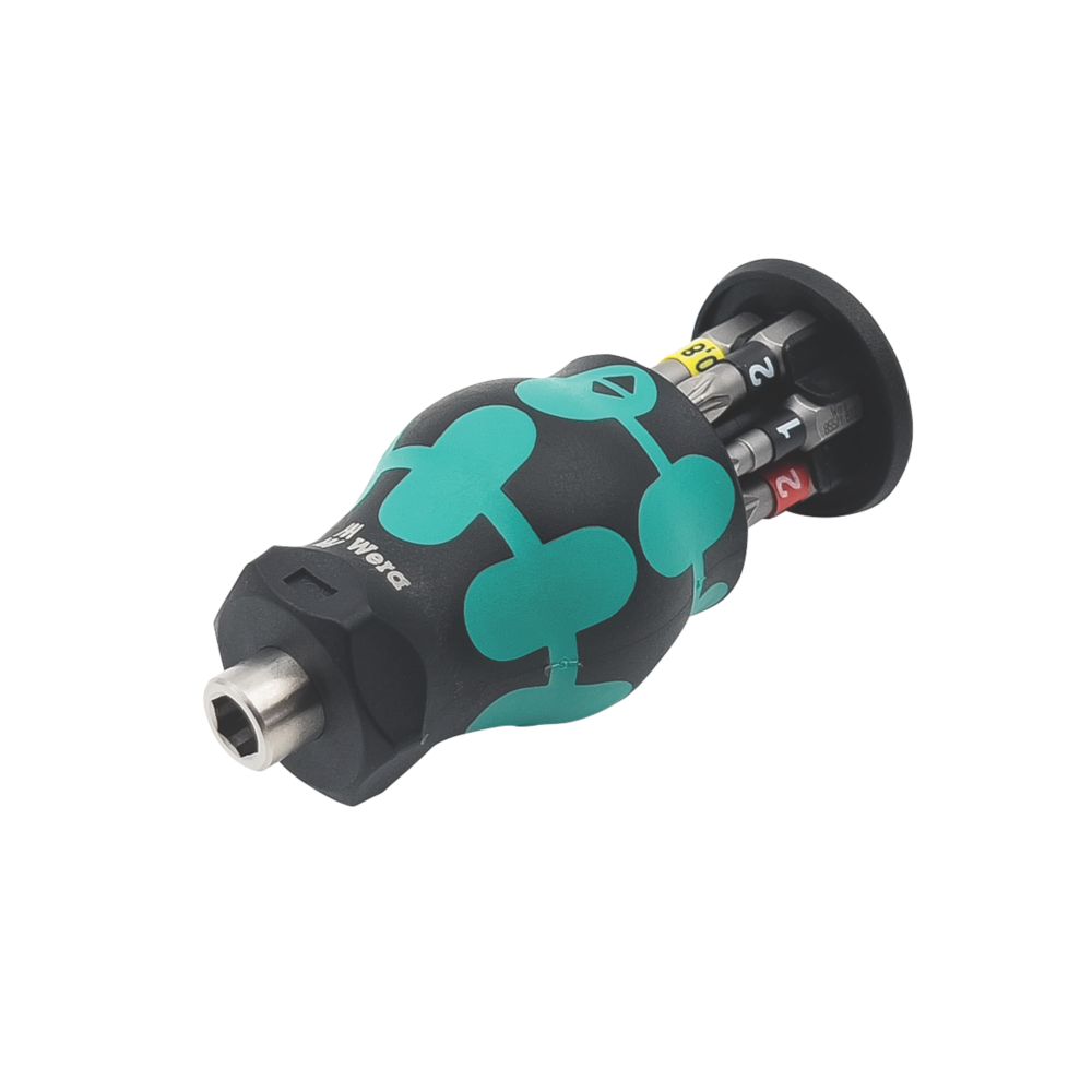 Image of Wera Kraftform Kompakt Stubby Magazine 2 Interchangeable Screwdriver Set 6 Pieces 