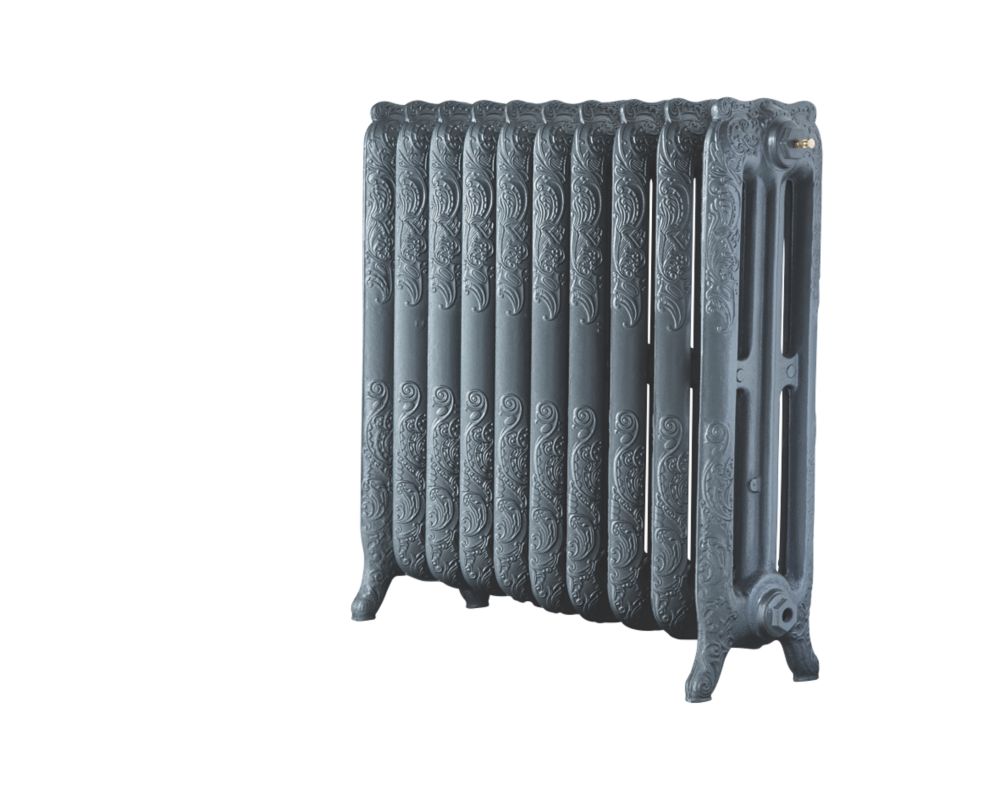 Image of Arroll Montmartre 3-Column Cast Iron Radiator 760mm x 834mm Cast Grey 4913BTU 