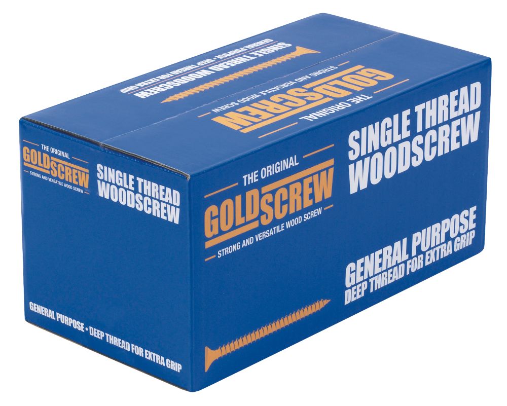 Image of Goldscrew PZ Double-Countersunk Self-Tapping Multipurpose Screws 4mm x 40mm 1000 Pack 