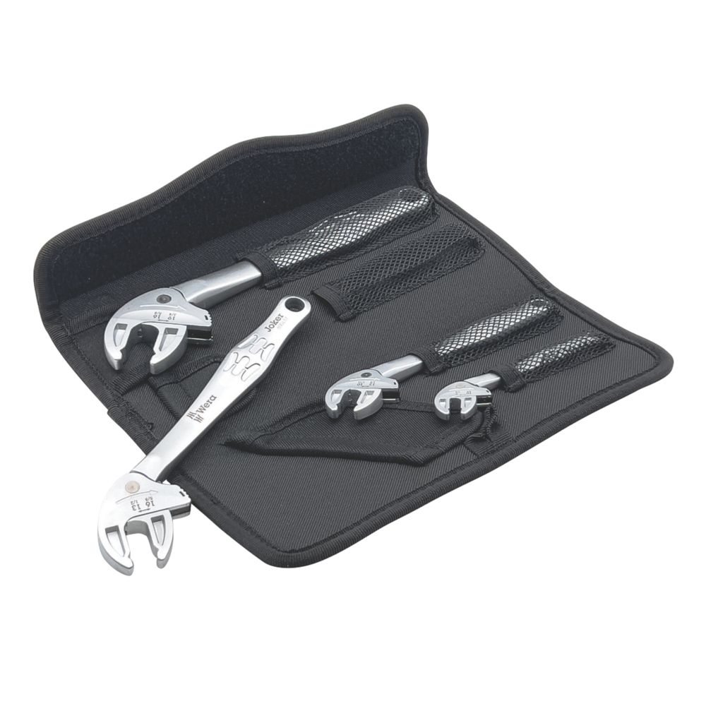 Image of Wera 6004 Joker Adjustable Wrench Set 4 Pieces 