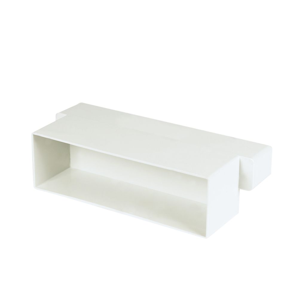 Image of Manrose Flat Channel Airbrick Adaptor White 225mm 