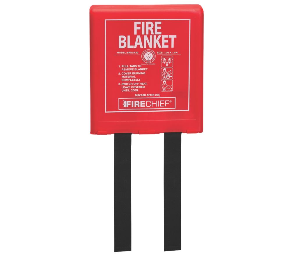 Image of Firechief Fire Blanket with Rigid Case 1.8m x 1.2m 