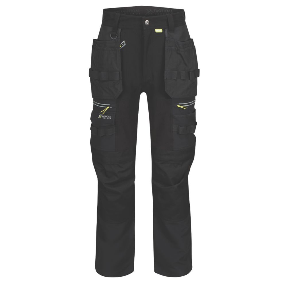 Image of Regatta Infiltrate Stretch Trousers Black 42" W 33" L 