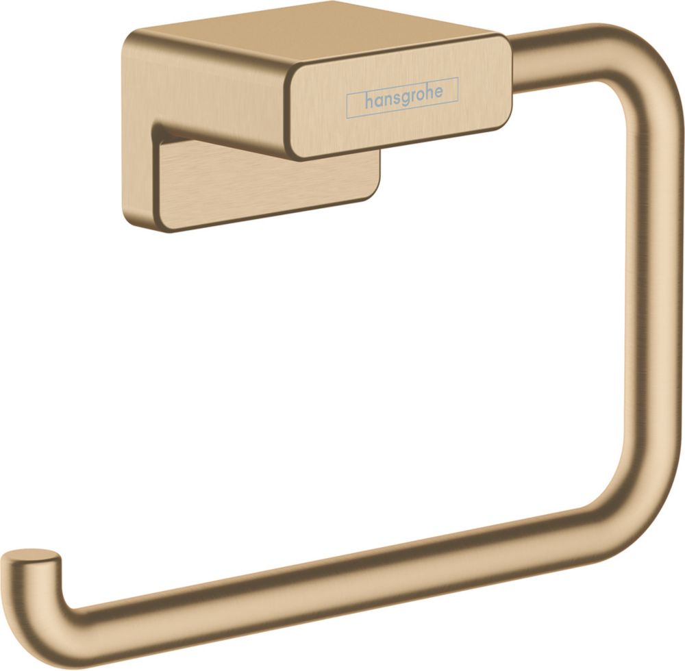Image of Hansgrohe AddStoris Toilet Roll Holder Brushed Bronze 