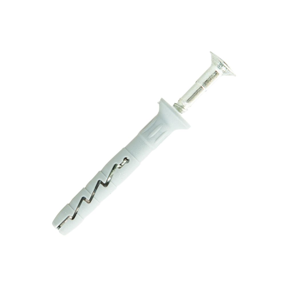 Image of Rawlplug Nylon Hammer-In Fixings 8mm x 60mm 20 Pack 