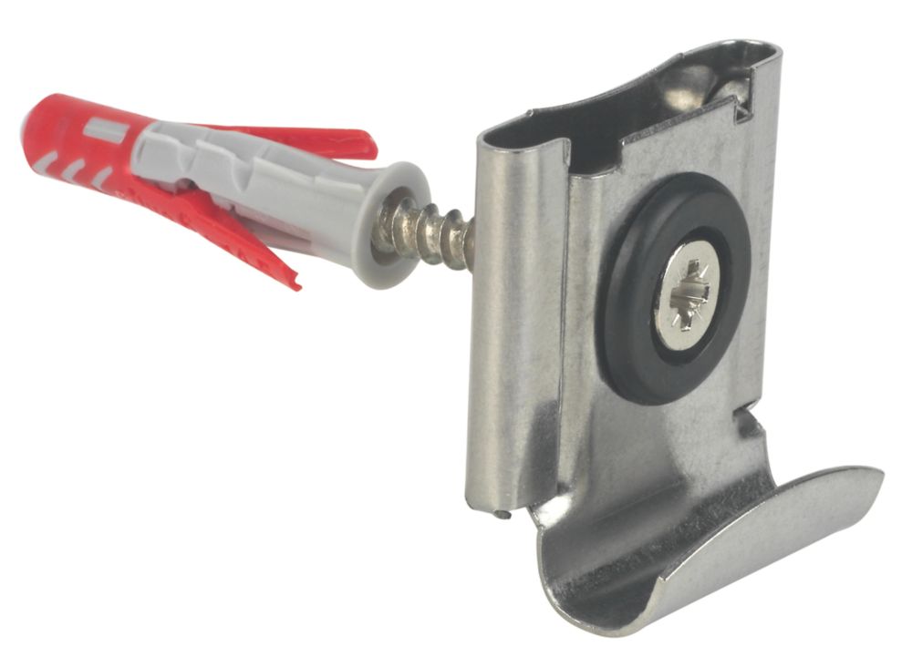 Image of Fischer Concealed Mirror Fixing Kit 6mm x 6mm Silver 