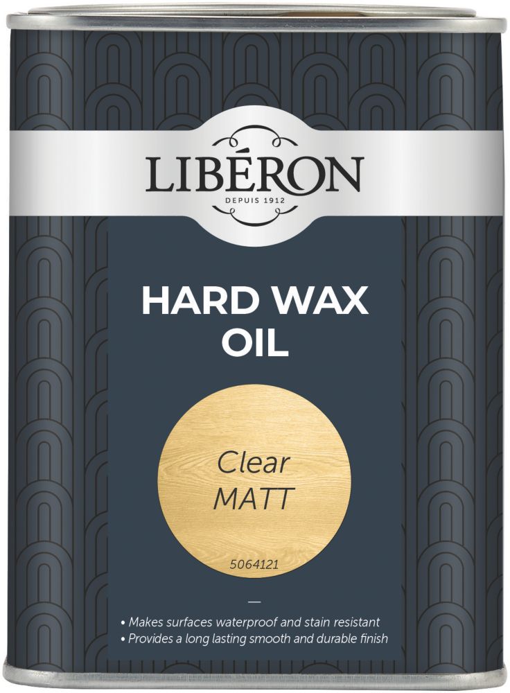 Image of Liberon Hard Wax Oil for Wooden Furniture & Floors Matt 1Ltr 