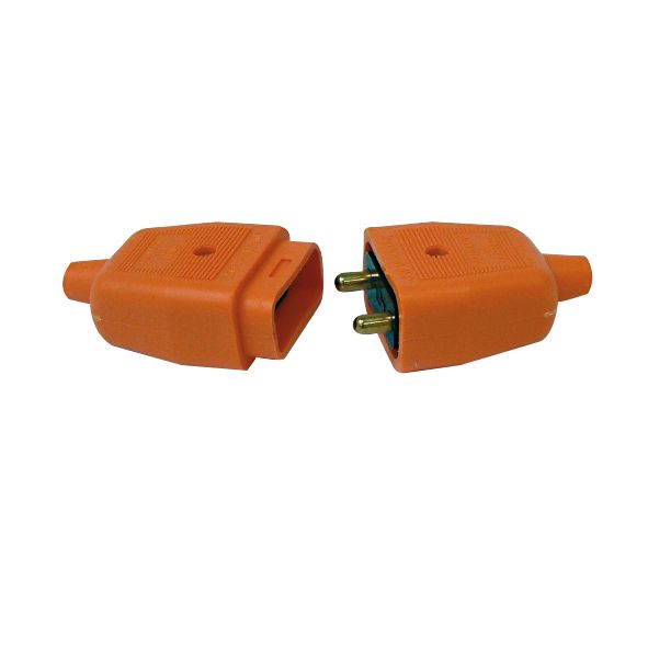 Image of Masterplug NC102O 10A 2-Pin Connector Orange 