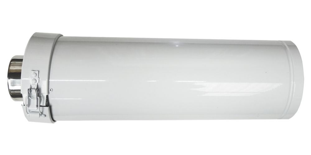 Image of Grant White Balanced Vertical Flue Extension 150mm x 450mm 