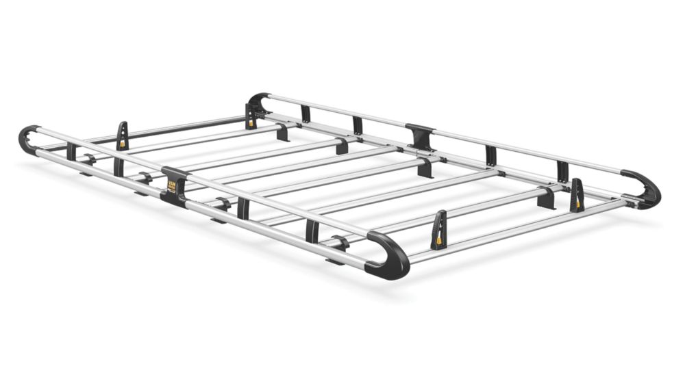 Image of Van Guard Renault Master 2010 on Roof Rack - 7-bar ULTIRack+ L1 H1 Twin Door 