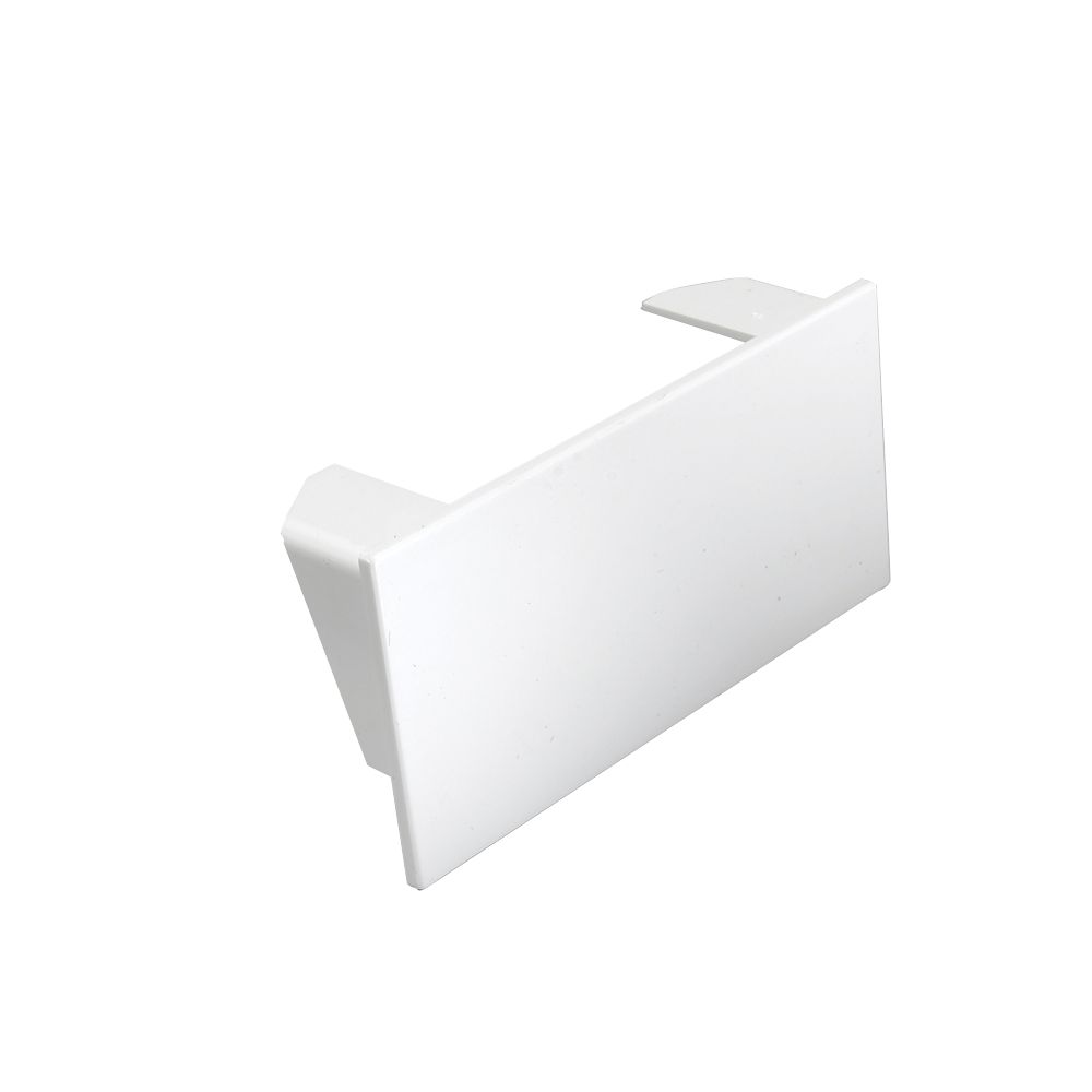 Image of Tower Mini Trunking End Caps 100mm x 50mm 2 Pack 