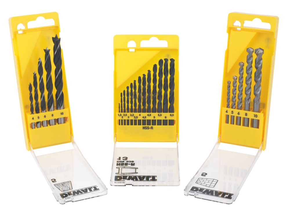 Image of DeWalt Straight Shank Combination Drill Bit Set 23 Pieces 