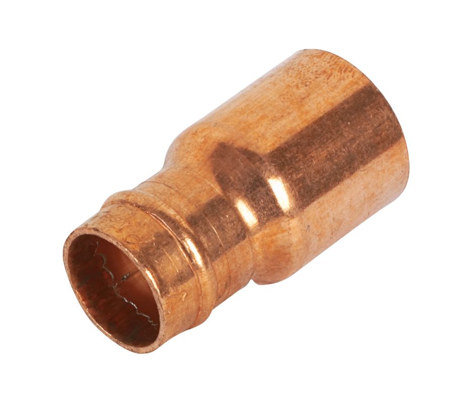 Image of Yorkshire Copper Solder Ring Fitting Reducer F 15mm x M 22mm 