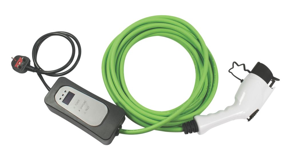 Image of Masterplug 10A 2.3kW Mode 2 Type 1 Socket Electric Vehicle Charging Cable 10m 