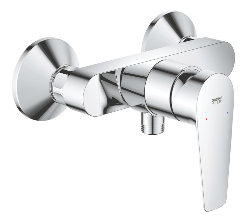 Image of Grohe Start Edge Exposed Mixer Shower Valve Fixed Chrome 
