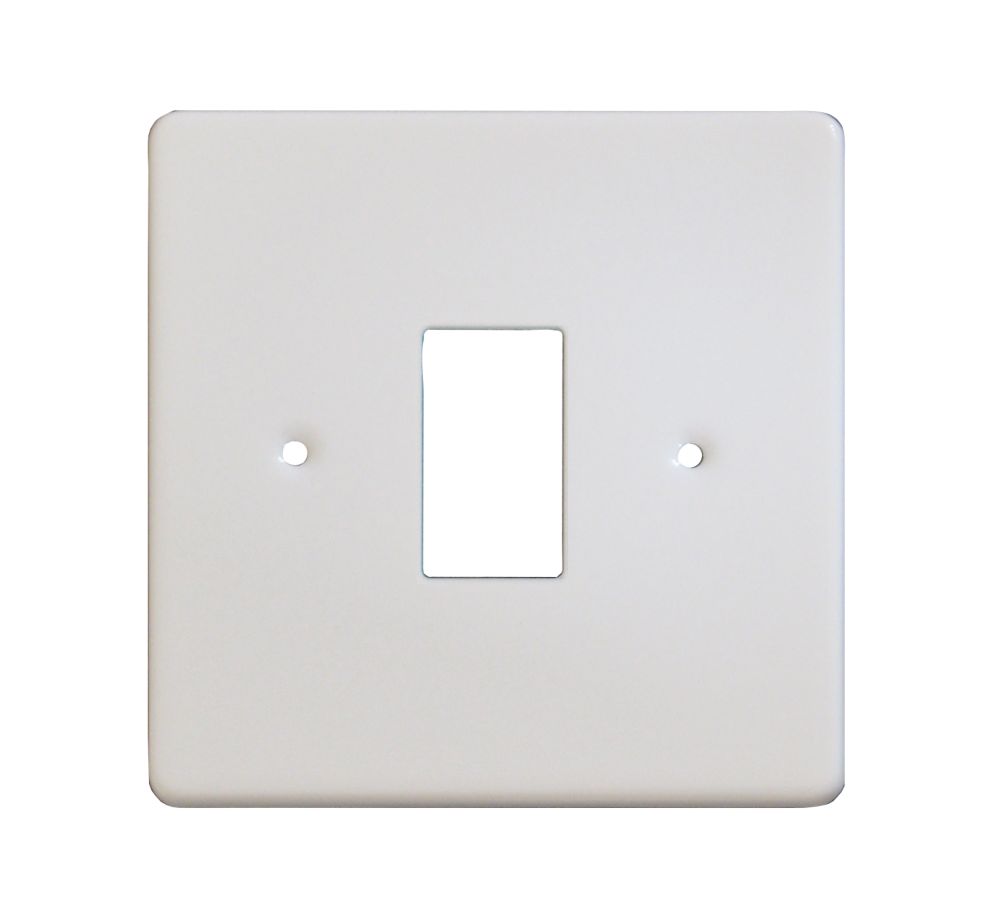 Image of Varilight PowerGrid 1-Module Grid Faceplate White 