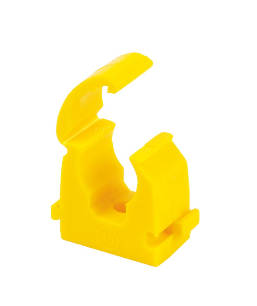 Image of Talon 15mm Hinged Clip Yellow 20 Pack 