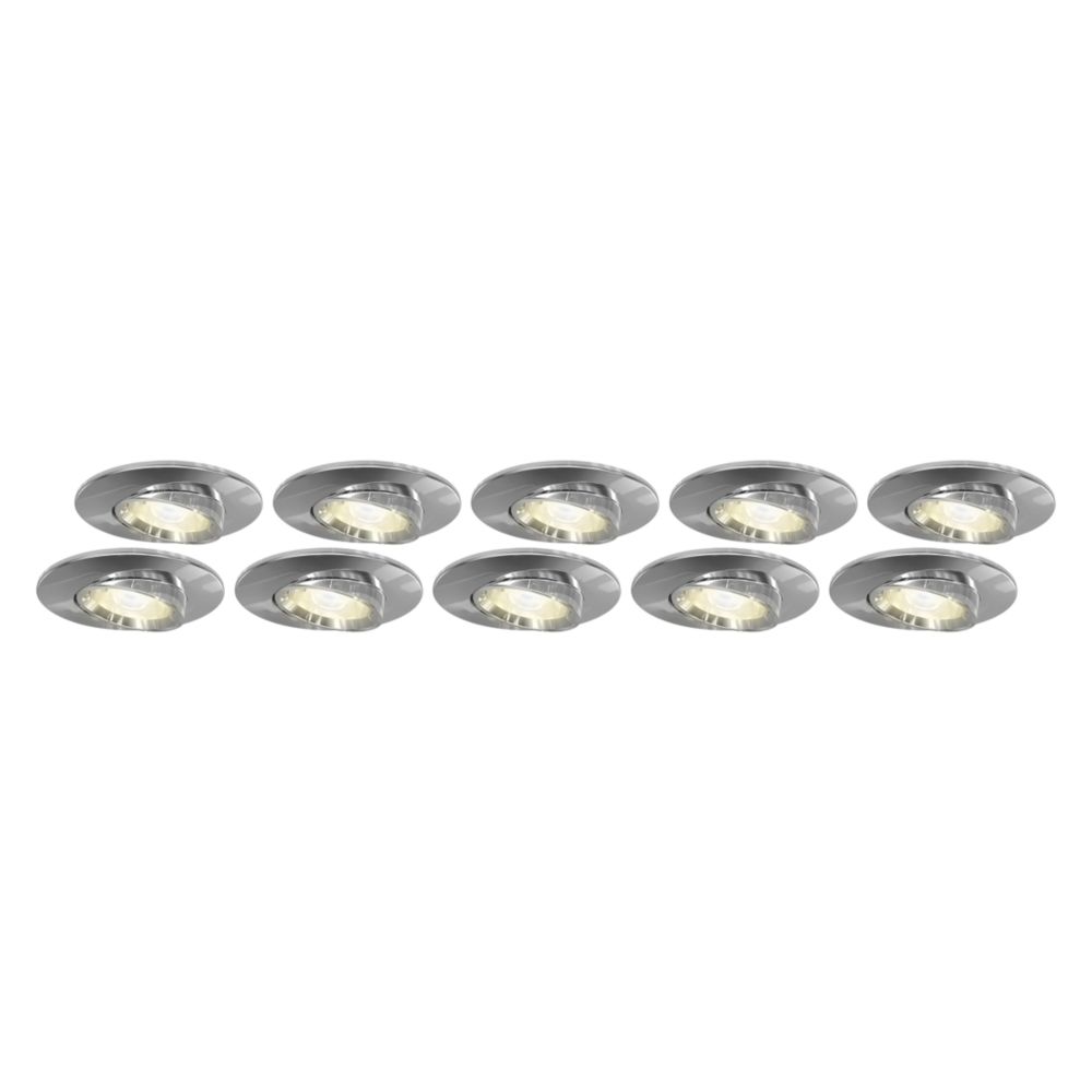 Image of 4lite Tilt Fire Rated GU10 Downlight Chrome 30 Pack 