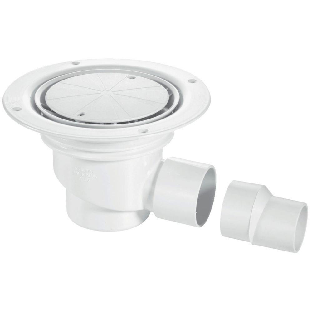 Image of McAlpine TSG1-WH Trapped Gully White 75mm Water Seal 