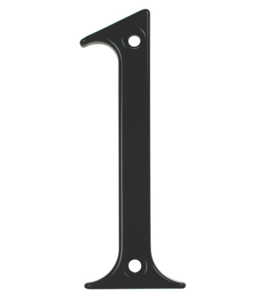 Image of Fab & Fix Door Numeral 1 Black 80mm 