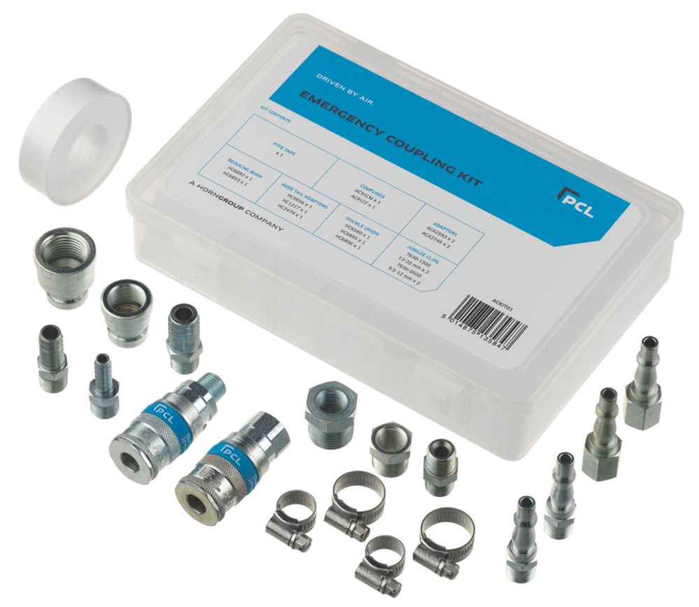Image of PCL ACKIT01 Emergency Hose Coupling Kit 19 Pieces 