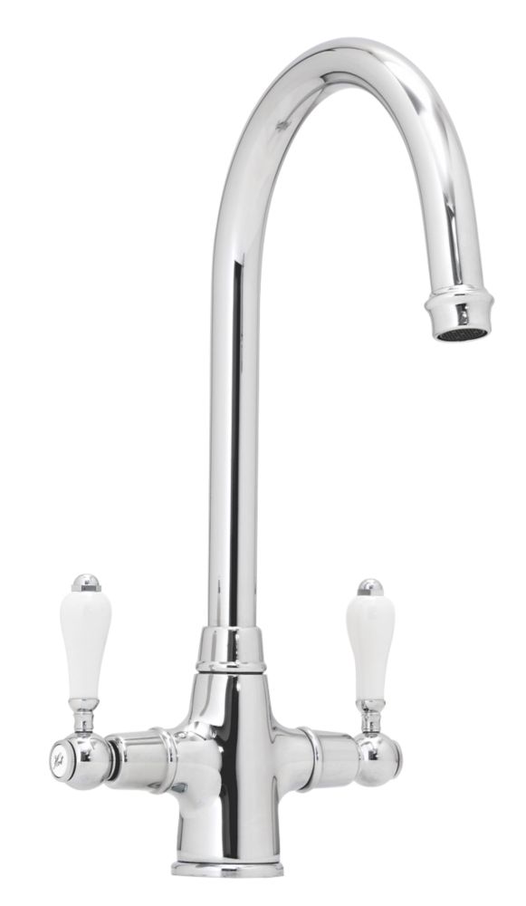 Image of Abode Ludlow Traditional Kitchen Mixer Tap Chrome 